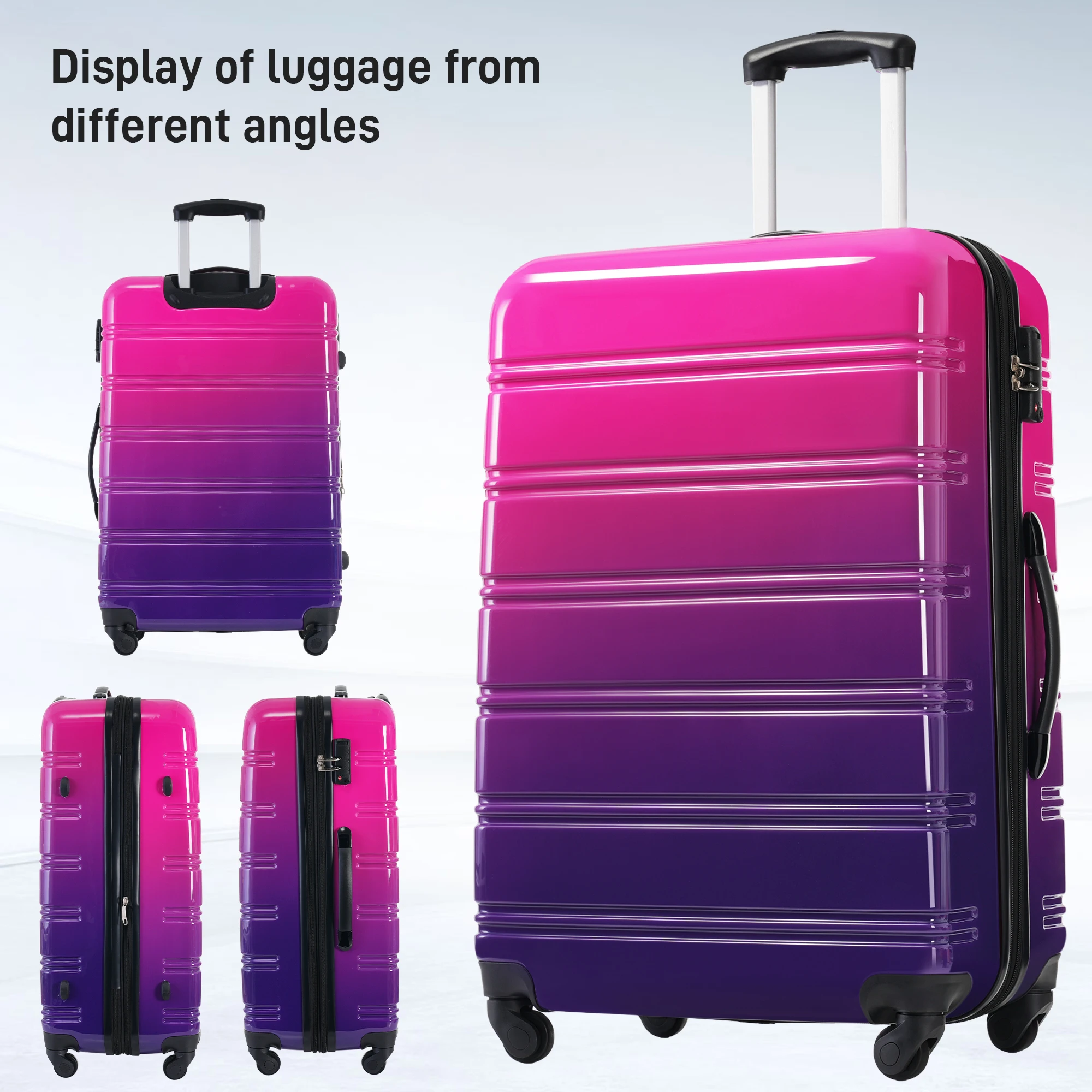 Expandable Gradient Hardshell Luggage Set 3
