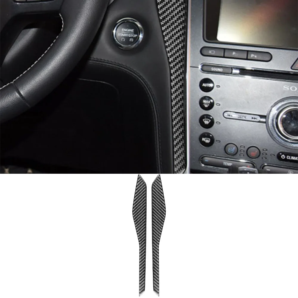 

Декоративная наклейка на крышку центральной консоли, наклейка для Ford Explorer 2013-2019, аксессуары для салона автомобиля, углеродное волокно