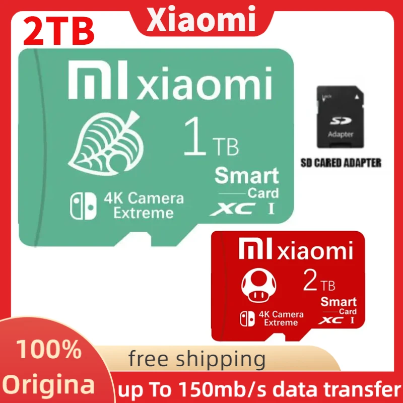 Xiaomi U3 A1 Micro Memory Card V30 Tf Flash Memory Card 1Tb 2Tb Originale Classe 10 Micro Tf Sd Card Per Switch Phone Cam Tablet