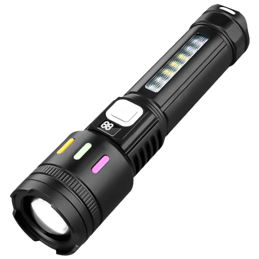 best usb rechargeable flashlight 2018 Amazon.com: Rechargeable LED Flashlights with Power Display, Super Bright Flashlight  USB C Long Distance 3280ft, Small Flashlights Powerful for Home Emergencies  Camping (1 Pack LED Flashlight with Side Light) : Tools &