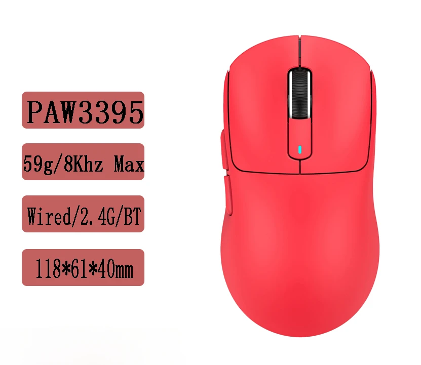 Беспроводная эргономичная игровая мышь, тройной режим, 4K 8K