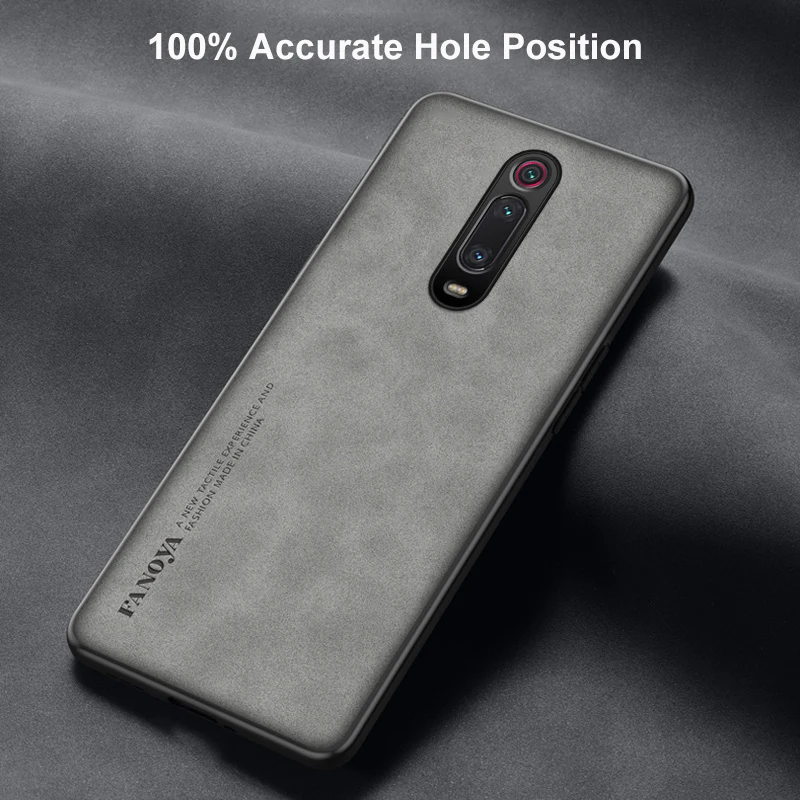 Luxury PU Leather Matte Silicone Phone Case - Business Protection Cover