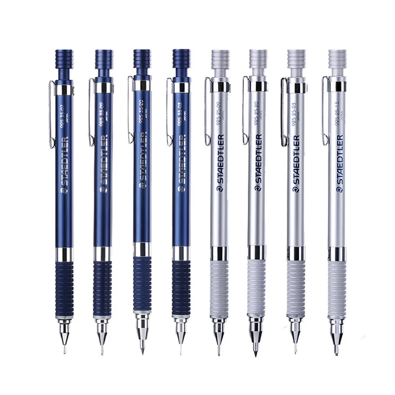 STAEDTLER 샤프 펜슬 925 25/35 금속 배럴 낮은 중력 중력 0.3/0.5/0.7/0.9mm 전문 드로잉 손으로 그린 ??스케치