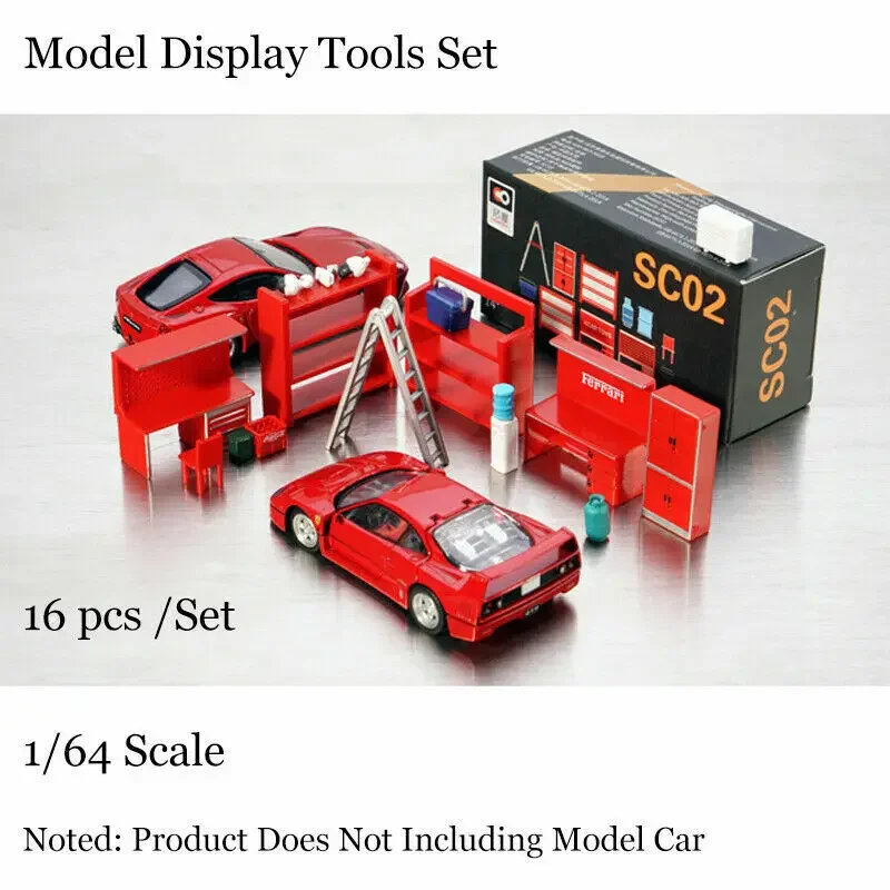 ☆ 1/64 Garage Item M Auto Parts and Service Garage Diorama Model Kit 1/60-1/64
