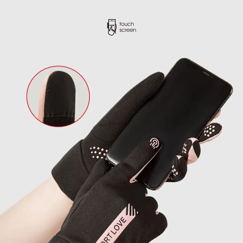 Winter Sports Warm Gloves Windproof Anti-Cold Touch Screen Skiing Gloves Water Resistant Outdoor Sports Cycling Driving Gloves