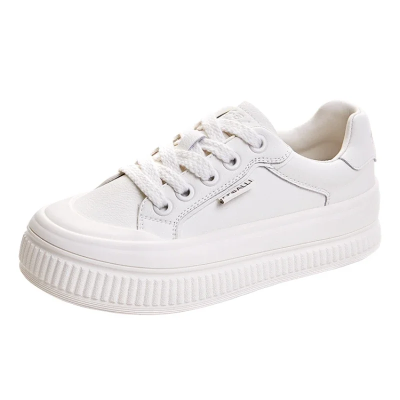 

2023 Genuine Leather Slip On Women Flats Moccasins Women's Loafers Spring Autumn Ladies Shoes Casual For Woman Sneakers lace-up
