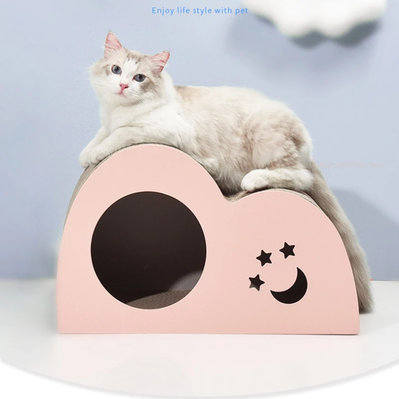 

Corrugated Paper Cat House Els Pet Accesorios Cat Scratching Board with Ball Sofa Cat Box House Scratcher Cats Paw Cushion Gatto