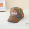 Children 's Sports Hats School Baby Boy Baseball 2024 Summer Embroidered Dinosaurs Outdoor Kids Caps for 2-8Years Adjustable 6
