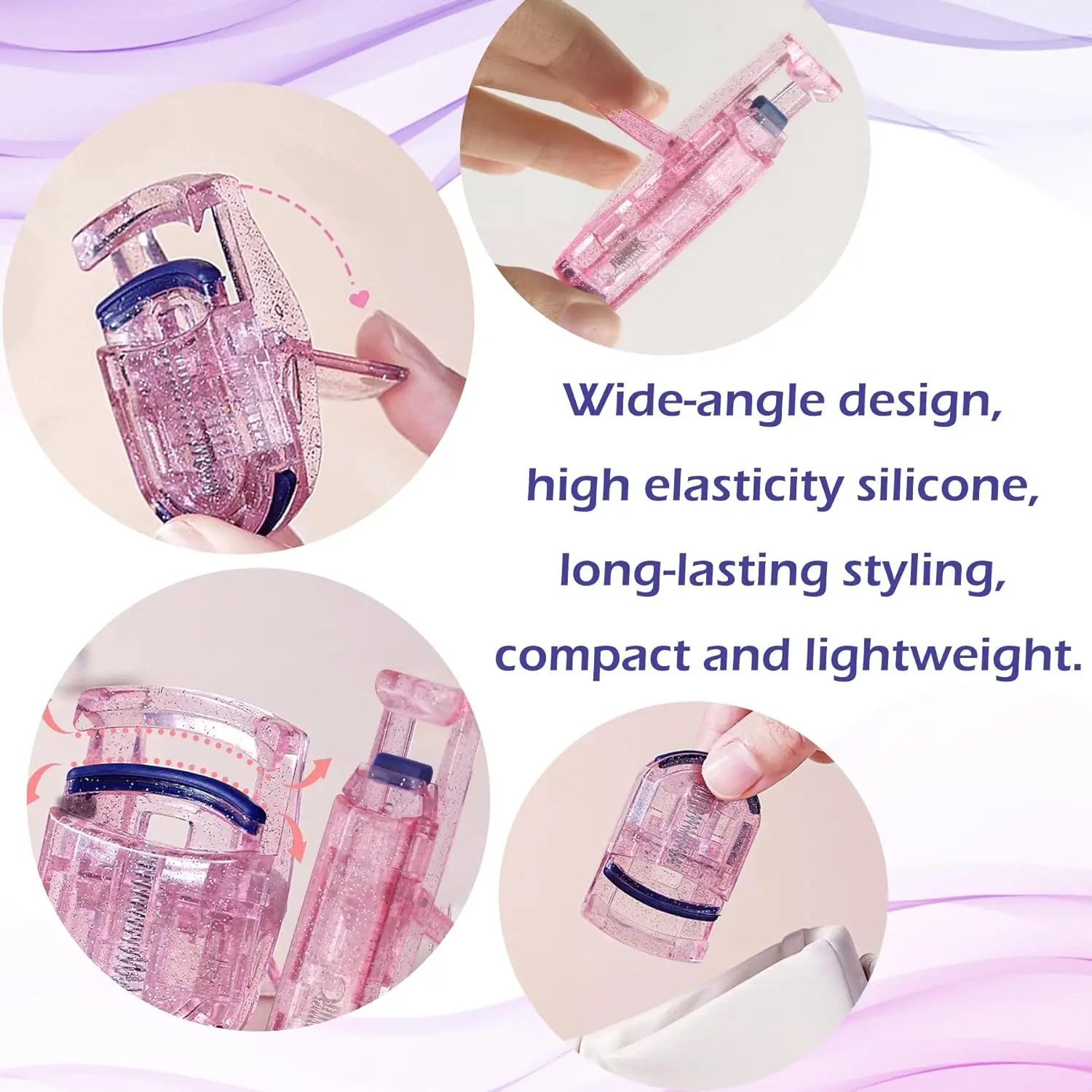 2 stücke Wimpern Curler Wimpern Halter Kosmetische Werkzeuge Wimpern Curling Werkzeug Lash Curling Clips Curling Lash Werkzeuge Wimpern Curling Cli – Detail 6