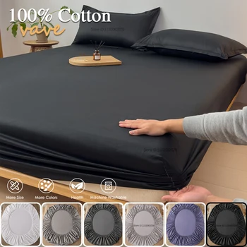 Lenzuolo con angoli con fascia elastica a 360° Coprimaterasso Copriletti per lenzuolo singolo matrimoniale king size queen size 160x200 1