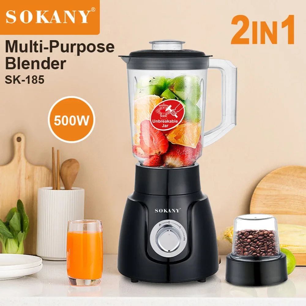 

1.6L Portable Blender Cup For Kitchen Electric Juicer Mixer Machine Coffee Grinder Orange Juice Maker Food Processors Home 220V