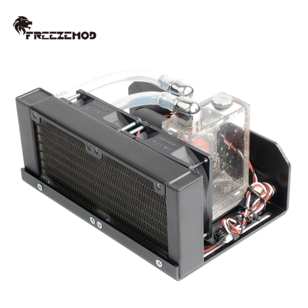 Zemod Notebook Resfriamento de Água Slmz-v-t Módulo de Refrigeração 160 mm de Alumínio Drenagem de Refrigeração 80 mm Dupla Ventiladores Cabeça 4m - Imagem 4