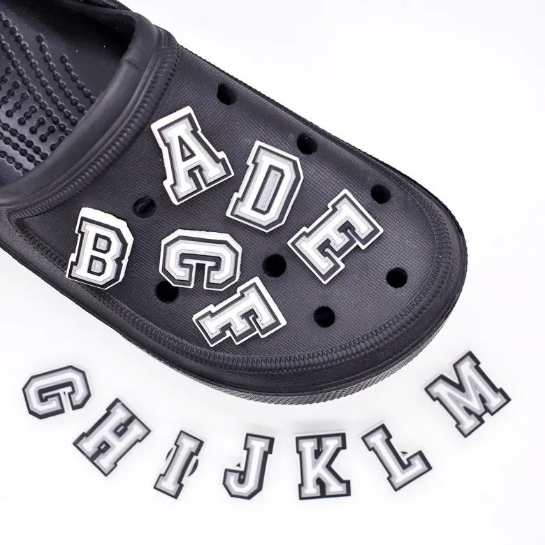 1 Piece Shoe Charms Accessories Pvc Shoe Decorations Letter 26 Options To Choose From Alphabet Ornament Pins Party Gift