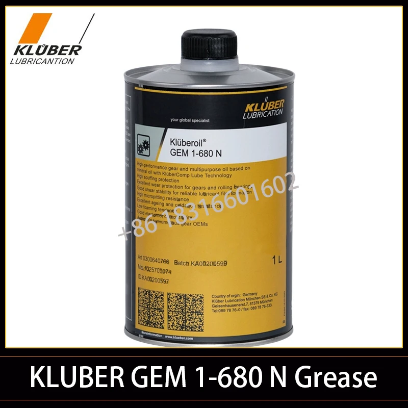 

1L Kluber GEM1-680N Lubrication Spindle Bear Klüberoil GEM 1-680 N for all kinds of Toothed couplings Chains Guideways Joints
