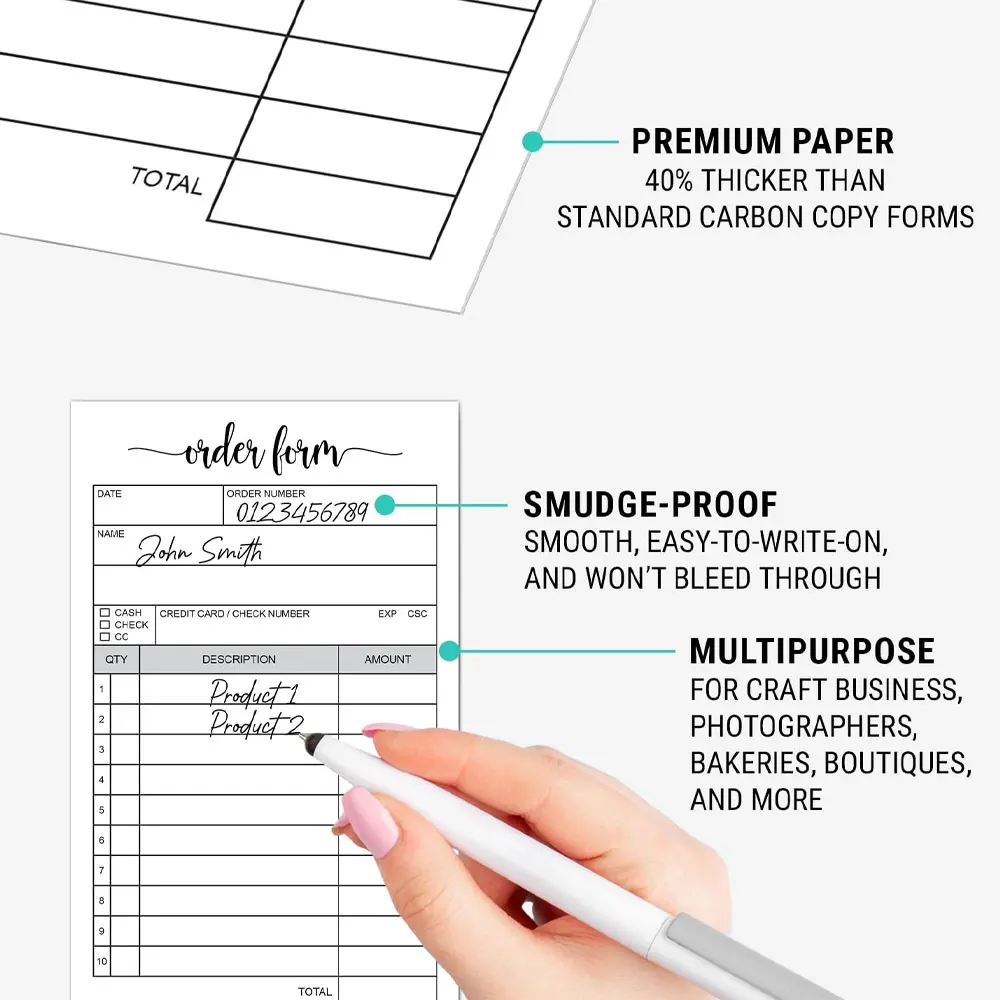 Lotto 10 Confezioni Piccolo Libro Vendite Ricevuta Ordine - Foto 10