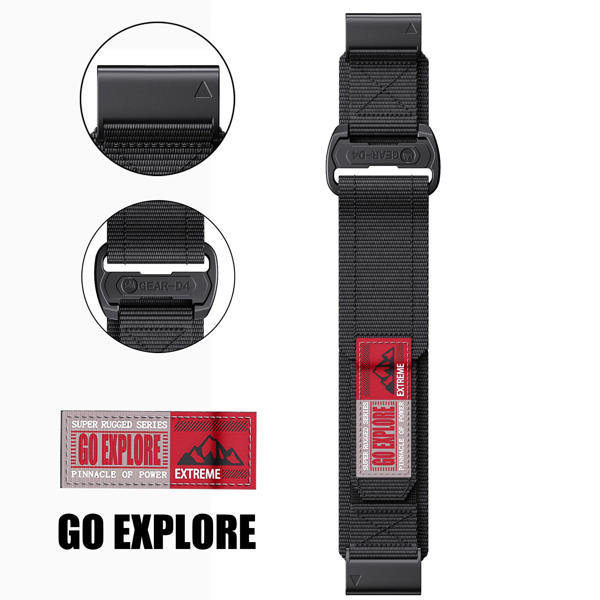 Nylon Quick Fit Loop Band Strap - 22mm/26mm