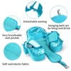 Kids Non-inflatable Swim Ring With Canopy Toddler Swimming Trainer Accessories Safety Pool Float Circle Bathing Buoyancy 3