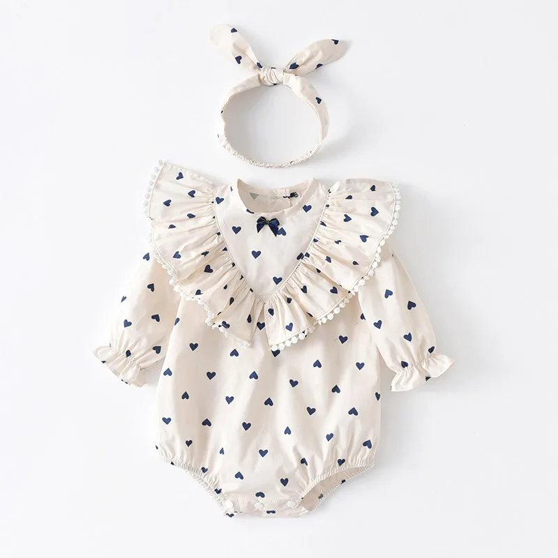 

Infant Baby Girls Summer Romper Flying Sleeve Newborn Lace Bodysuit Cotton Onesies 6M-2T