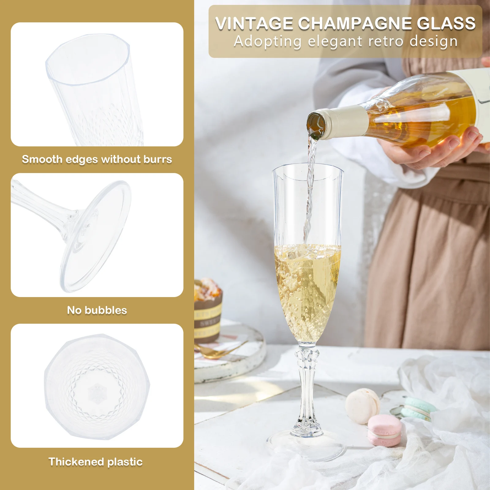 Plastic Champagne Flute Set 2