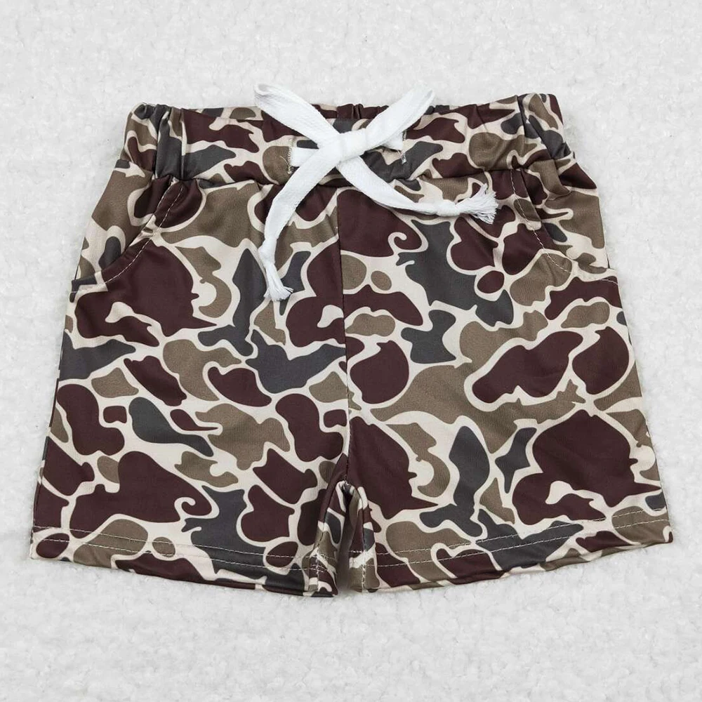 NEW Fashion Baby Boys Shorts Green Camo Summer Shorts Bottoms Boutique Kids Children Clothes Boys Bottoms Bulk boys shorts