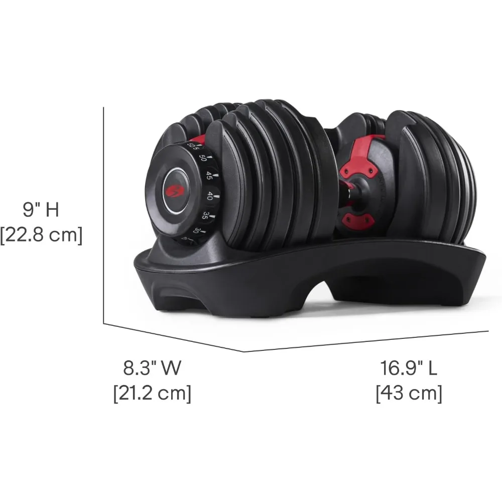 Choose Tech 552 adjustable dumbbells, ST 552 dumbbells (paired), black, .Version 2, alloy steel, adjustable weight, dumbbell