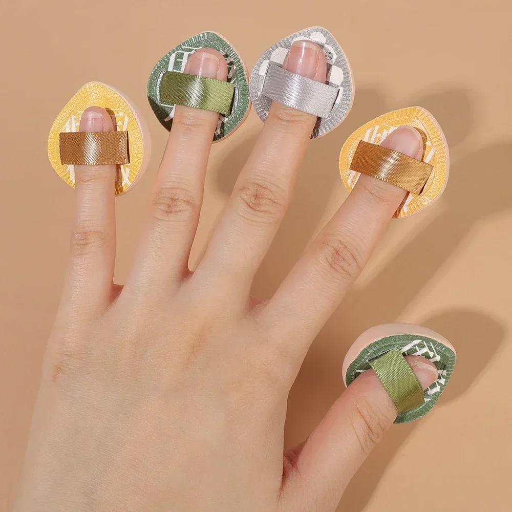 Description Picture 4 of itemFinger Mini Puff Professional Cosmetic Cushion Puff Concealer Foundation Detail Puffs Finger Puff Set Makeup Sponge Beauty Tools