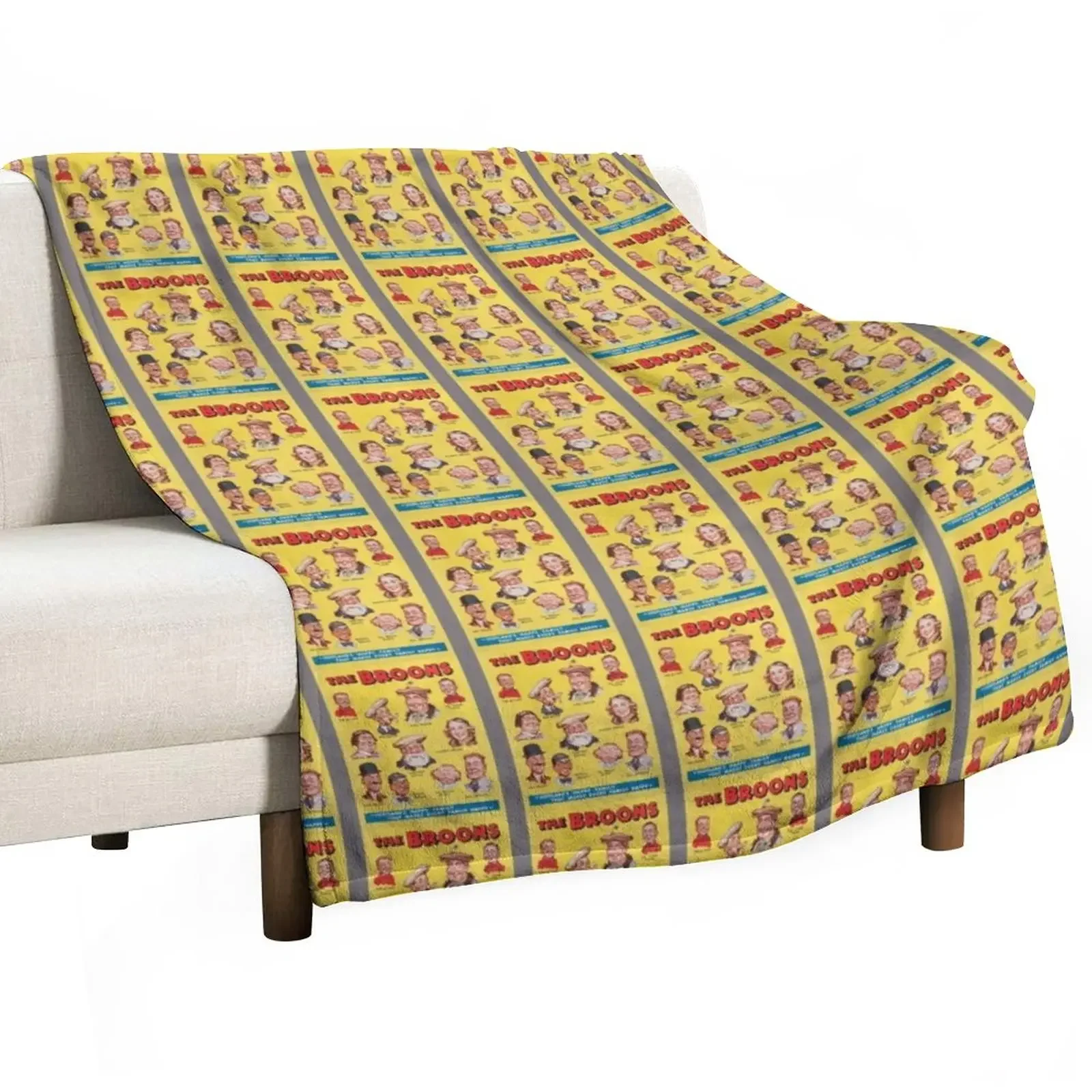 

The Broons 1940 Vintage Print. Throw Blanket Hairy Picnic Blankets