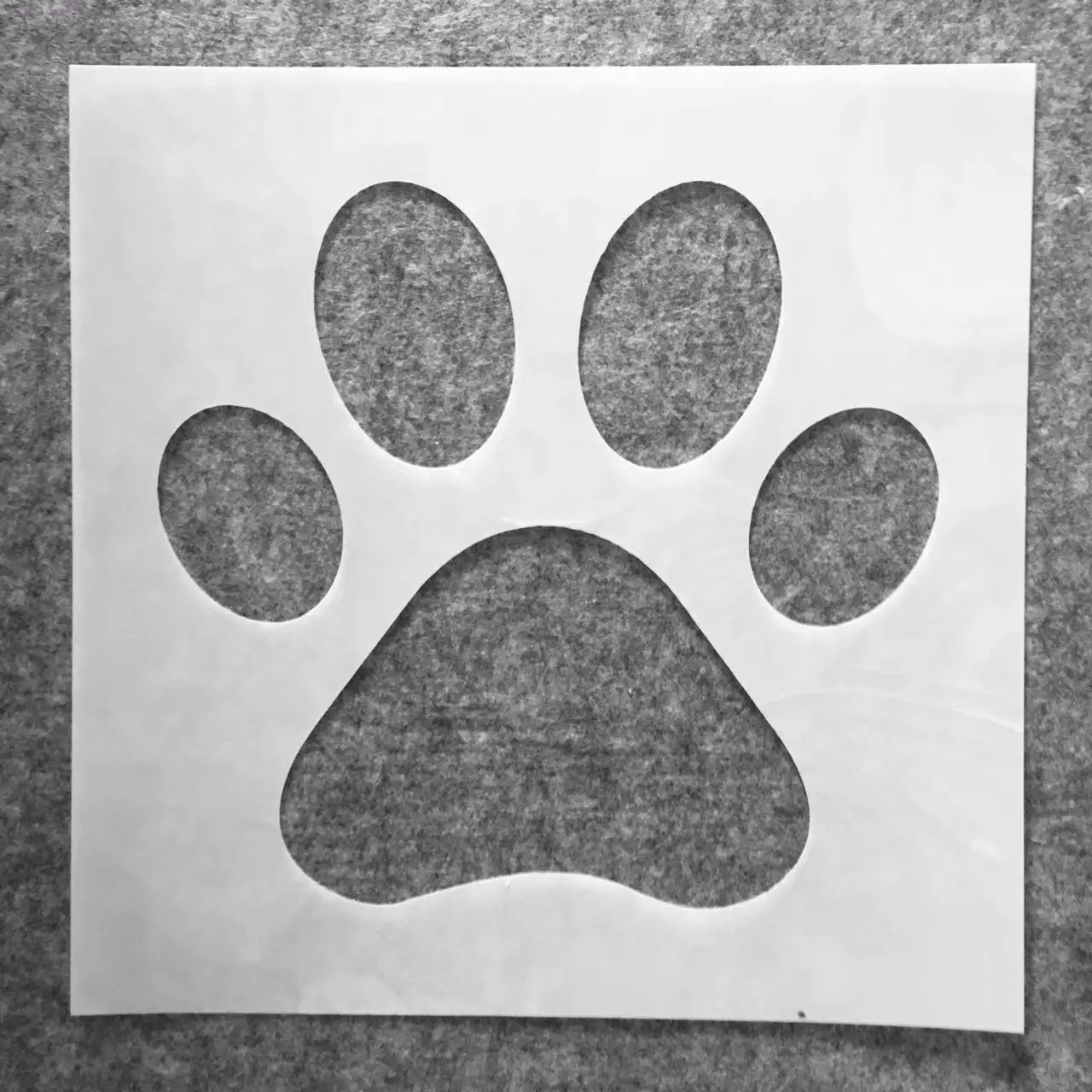 

30*30cm Bear Dog Paw DIY Layering Stencils Wall Painting Scrapbook Coloring Embossing Album Decorative Template