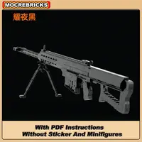 Game High Tech Military Gun Model M82A1 Bullets Shootable Rifle MOC Building Blocks Model Bricks Toys For Adult Kids Xmas Gifts 4
