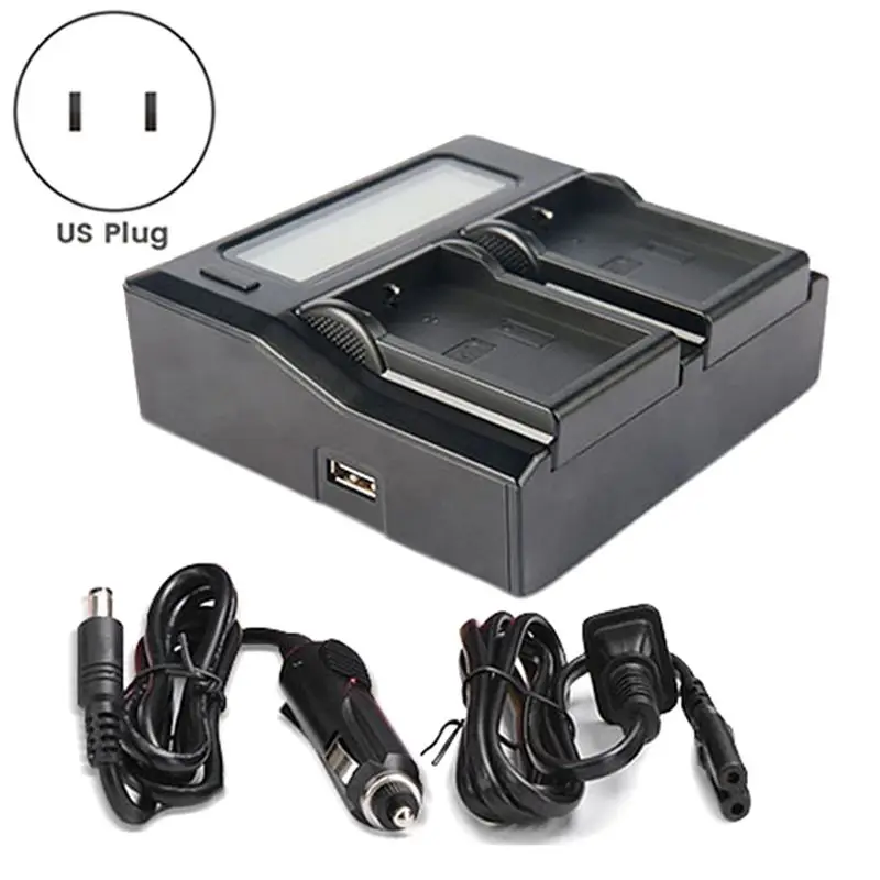 N05R LPE10 카메라 배터리 충전기 캐논 EOS 300D 1100D 1200D 1500D 3000D 배터리 충전기 미국 플러그용 이중 충전 충전기