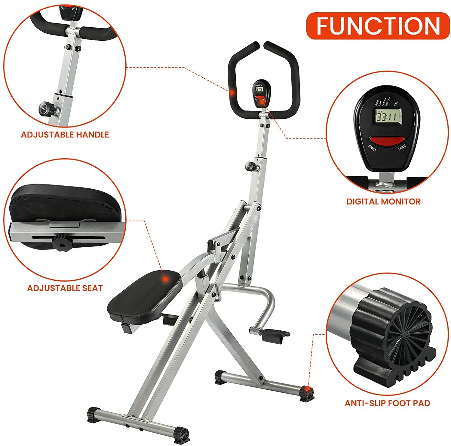 TODO fitness AB squat total crunch horse riding easy exercise workout machine simulator for sale