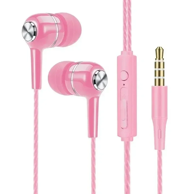 HiFi Stereo In-Ear Headphones with Microphone and Enhanced Bass