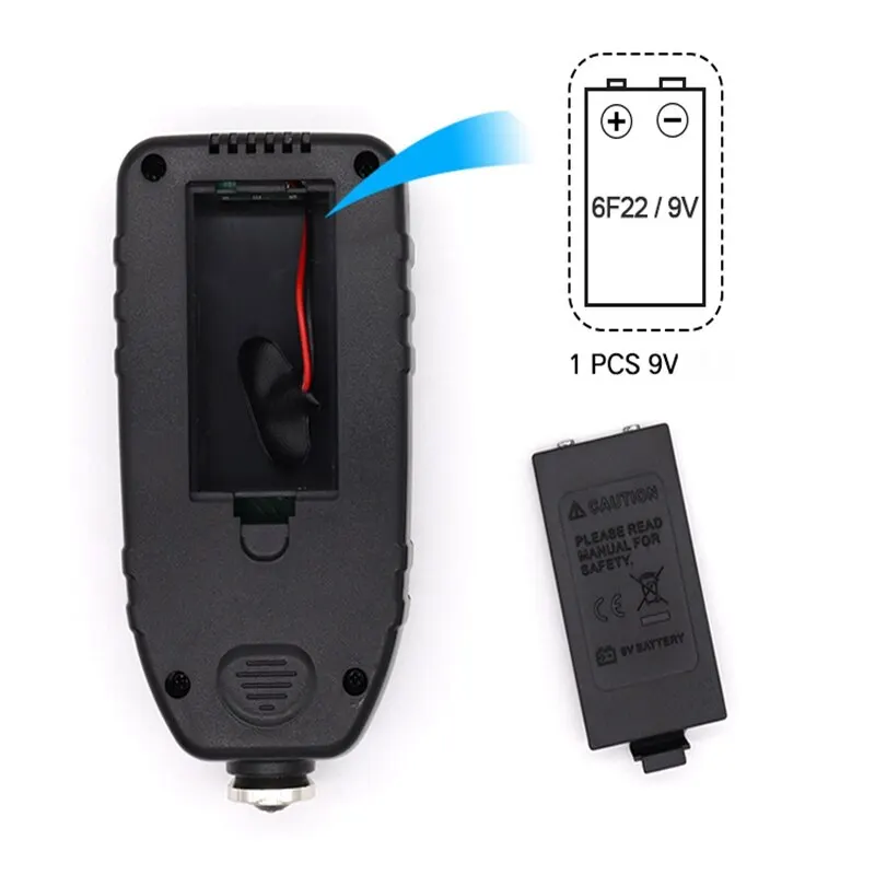 Paint Thickness Gauge 1 Coating High Precision Iron Aluminum Dual Use Automotive Paint Film Tester