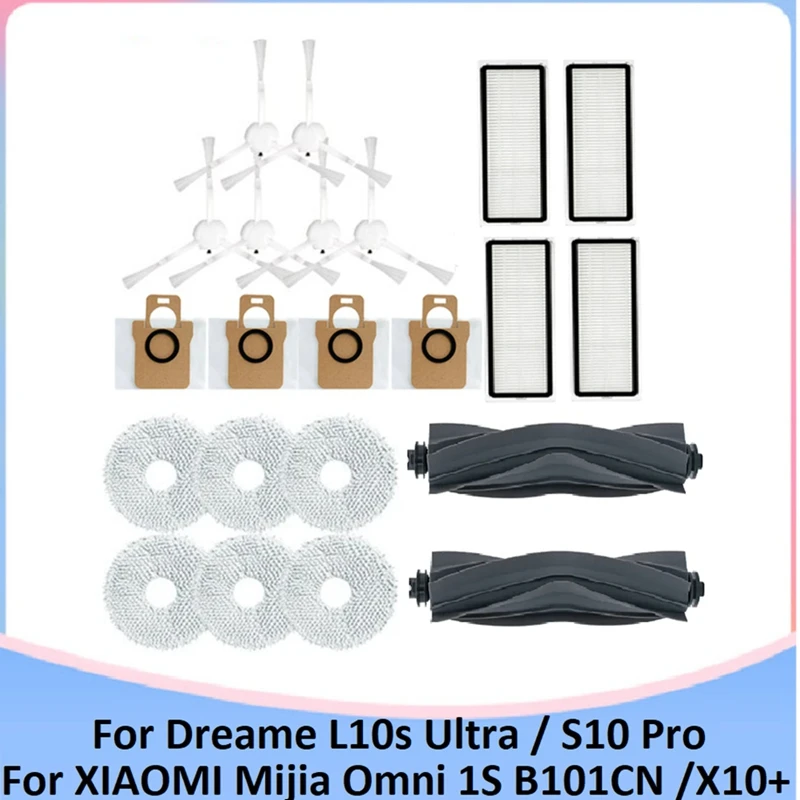 

22PCS Accessories For Dreame L10S Ultra / S10 Pro Vacuum Cleaner For XIAOMI Mijia Omni 1S B101CN Robot X10+ Robot