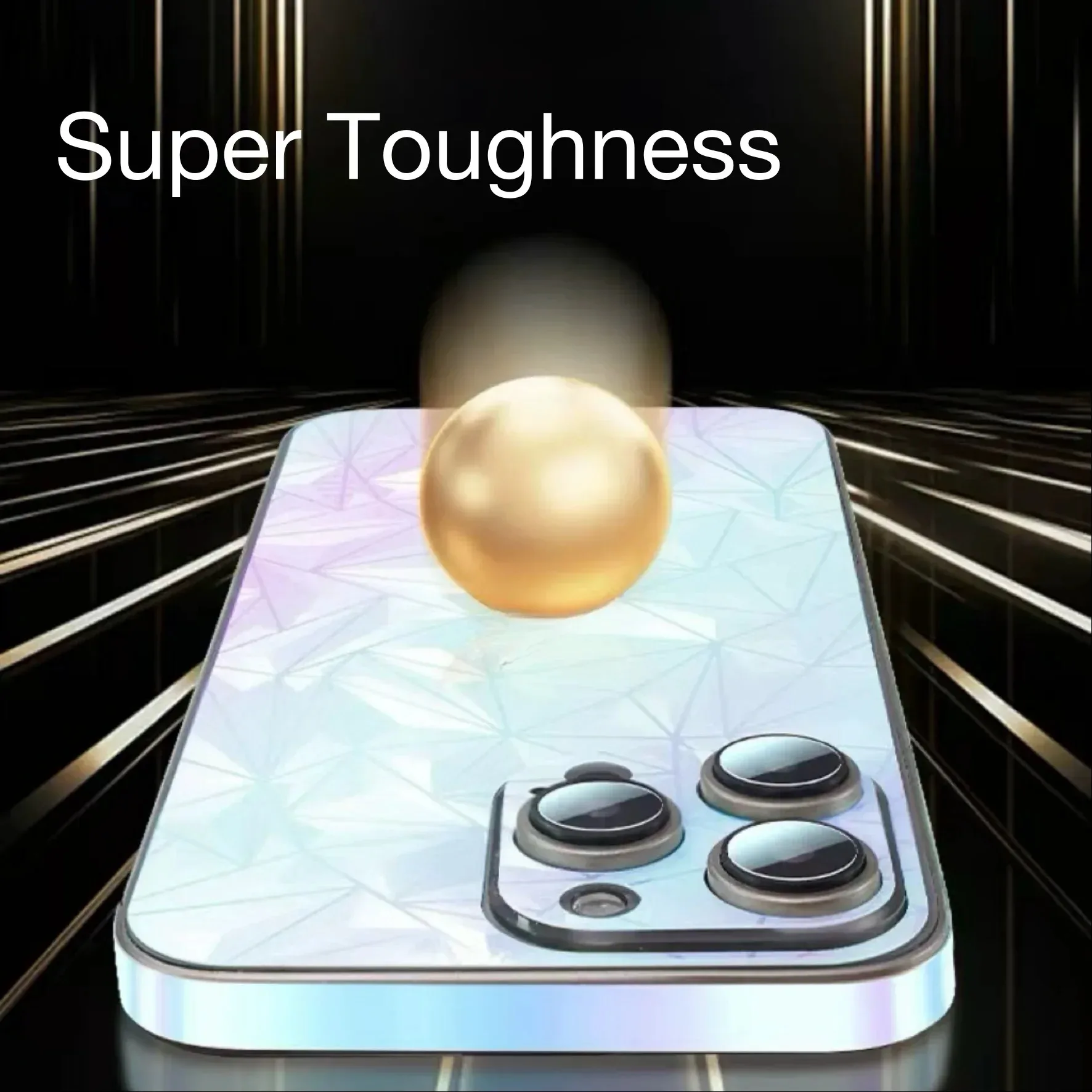 Luminous Glow-in-the-Dark UV Film Screen Protector with Back Cover Border