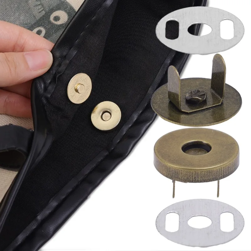 Bag Accessories 3/10set Invisible Magnetic Fastener No-stitch Bag Buttons Wallet Coat Handbags