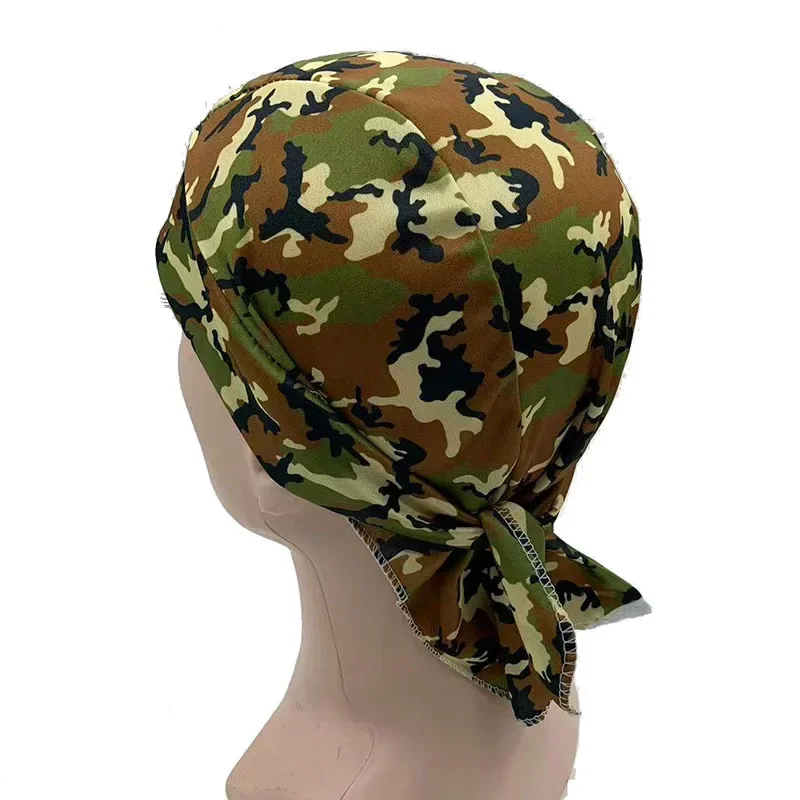 Camouflage Headband Bandana Hat Men Cycling Cap Sun Protection Sports Breathable Printed Headscarf Bicycle Running Riding Cap 4