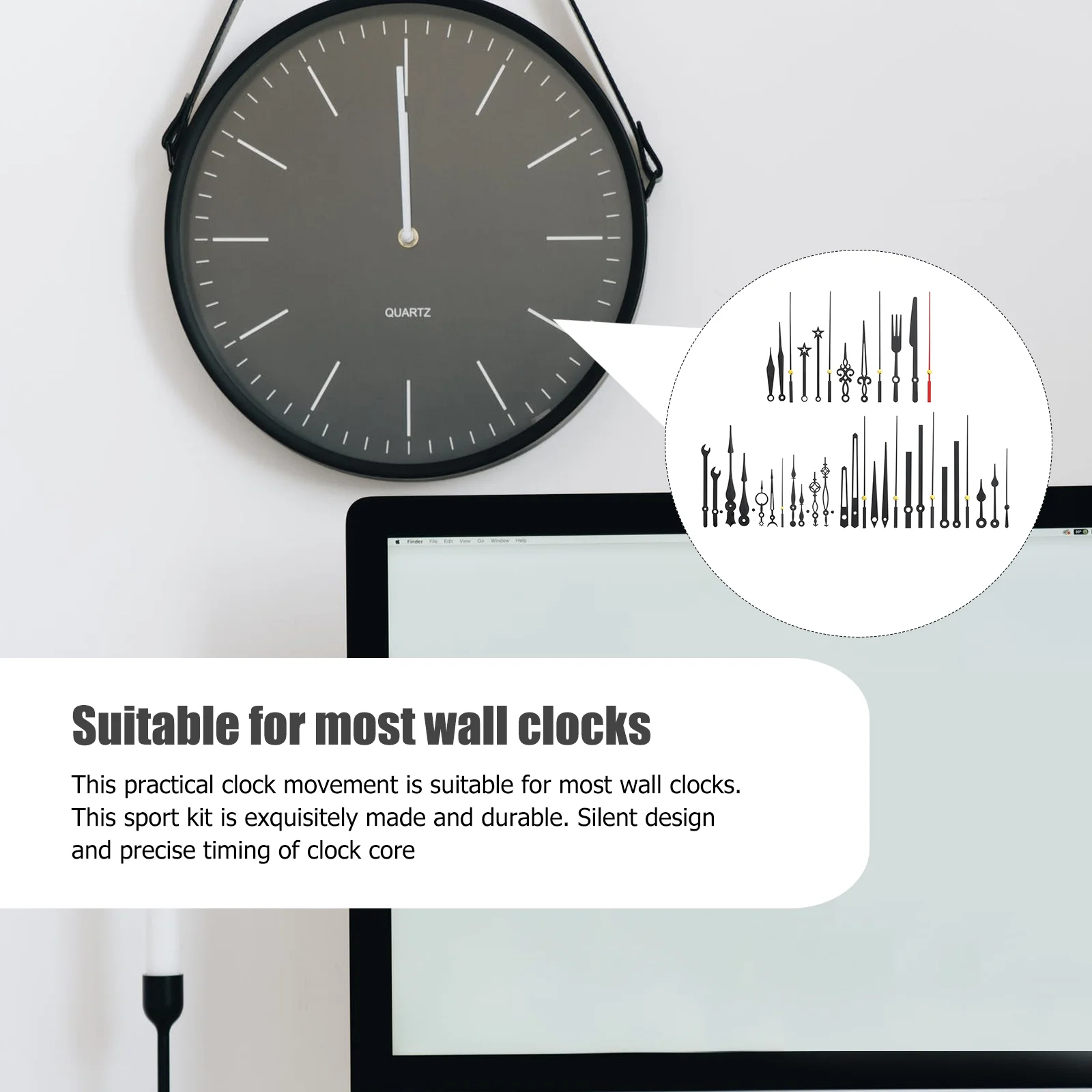 Clock Repair Parts 14 Pcs Quartz Clock Hands Replacements Diy Hands Sets Accessories Home Decor Movement