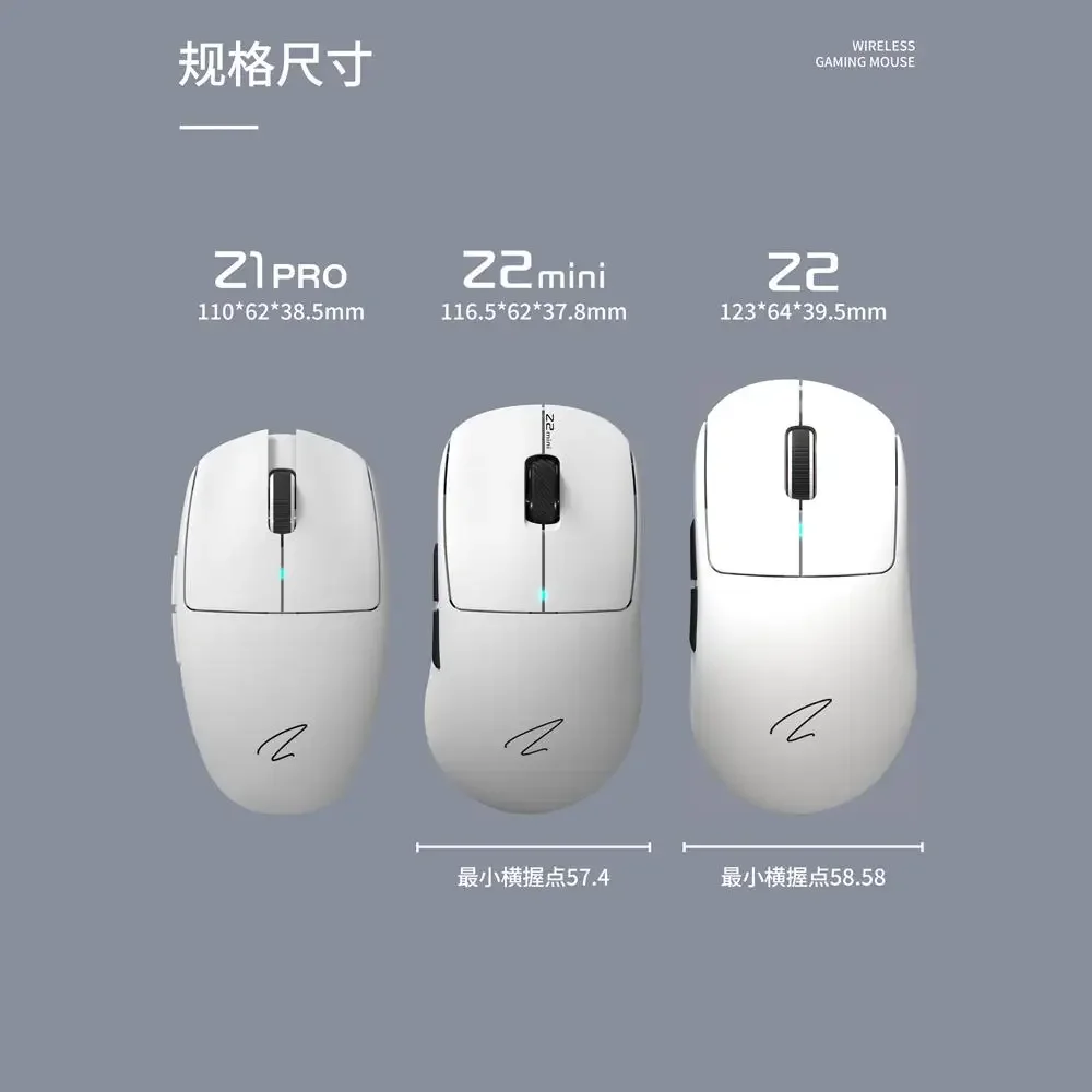 Zaopin Z2 Mini Mouse 4K PW3395 Low Delay Lightweigh Ergonomics Wireless Bluetooth Tri-Mode Mice PC for Gamer E-sports
