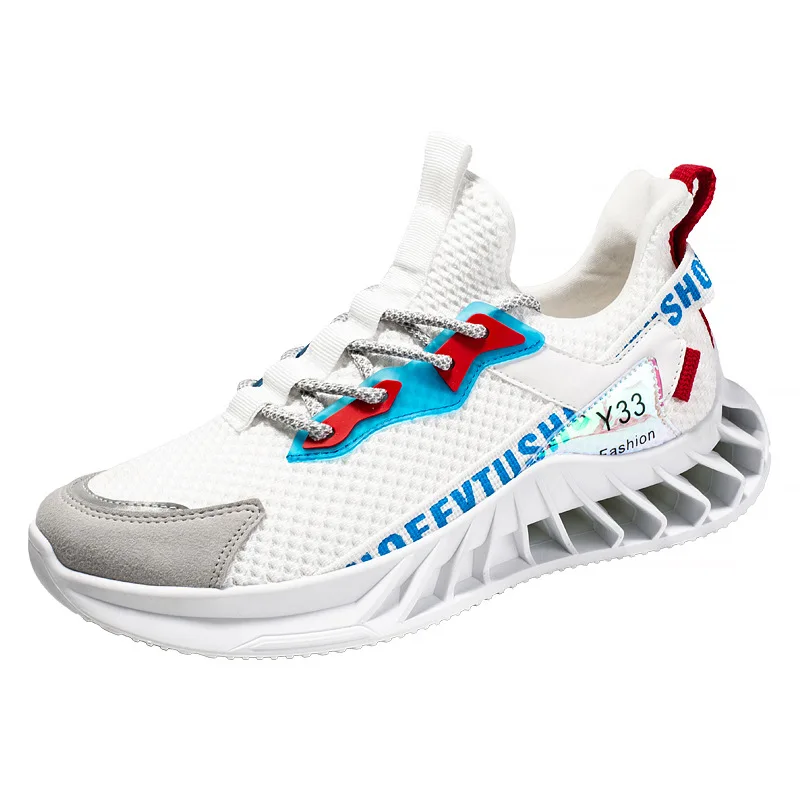 

Кроссовки мужские сетчатые для бега, массивные, дышащие, легкие повседневные, на платформе, симпатичные, осень