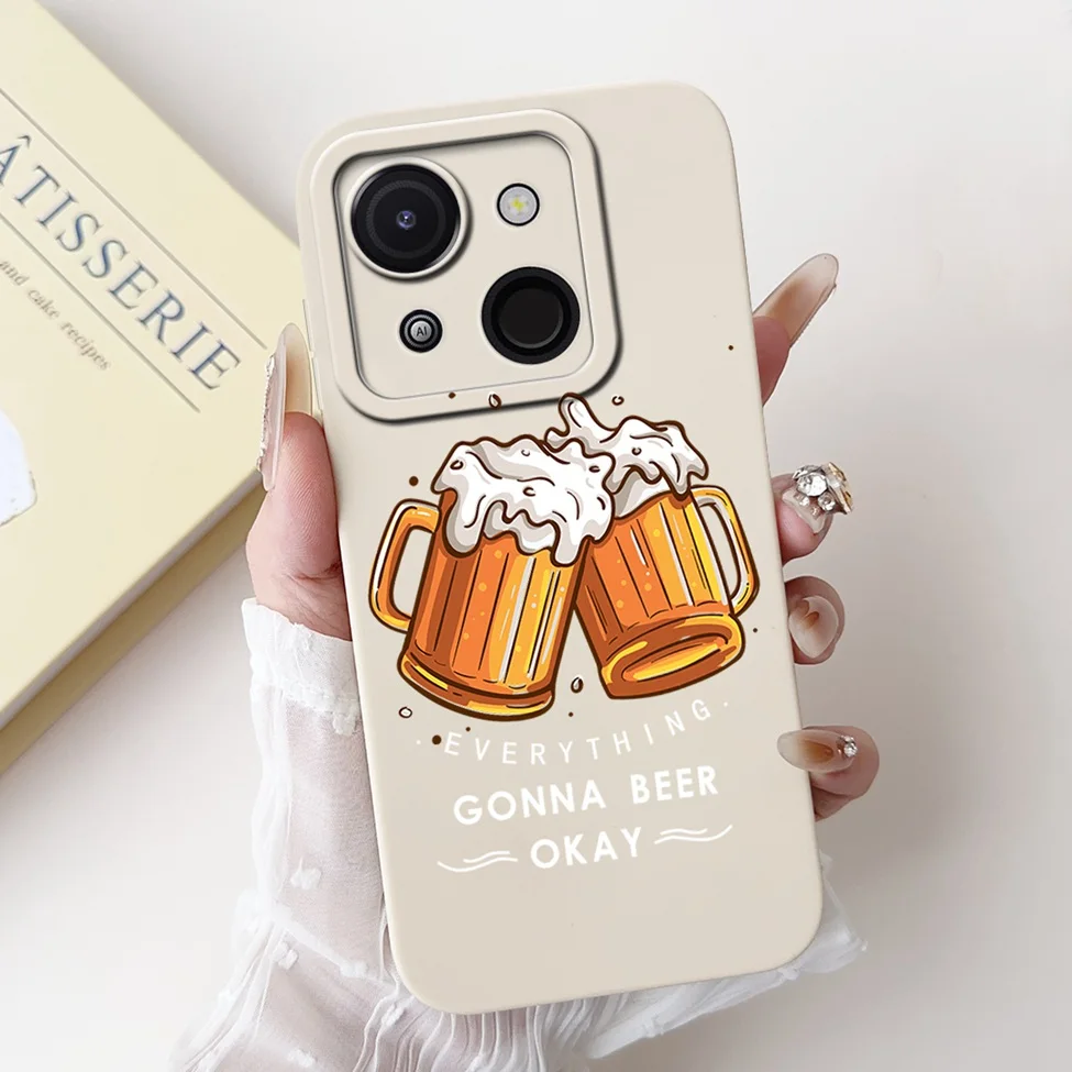 Cute Cat & Floral Silicone Phone Case - Stylish Protective Bumper