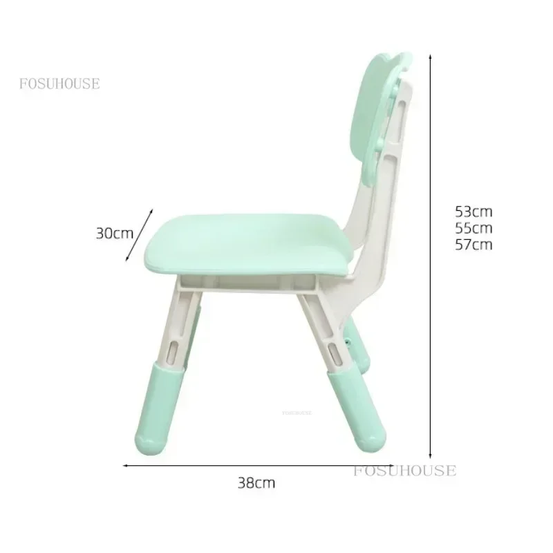 Kindergarten Table and Chair Set Kid's Learning Desk School Writing Desk Can Lift Painting Graffiti Early Education Tables