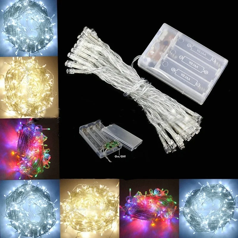 1M 2M 3M 4M 5M 10M Led String Lights Ghirlanda Albero Di Natale Fata Luce Luce Impermeabile Home Garden Party Outdoor Holiday Decor