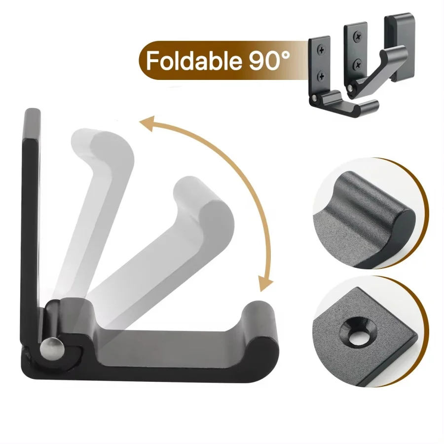 Folding Hook Wall-Mounted Foldable Hanging Hook Household Bathroom Kitchen Supplies Storage Multi-Function Towel Coat Hooks 2