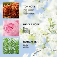 LASTAR parfum femme, 1,7 fl oz, 50 ml, parfum rose jasmin, parfum longue durée, cadeaux de noël, atmosphère date 2
