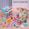 Parent-Child Toy Girl Surprise Every Family Treasure Box Princess Doll House Children Birthday Holiday Gift Scene Role Play 1