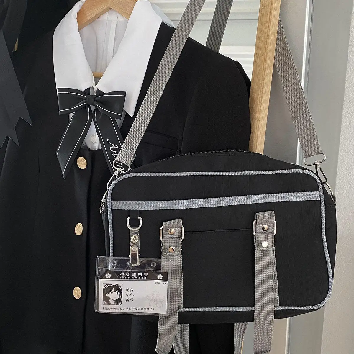 

Japanese Fashion JK Uniform Casual Messenger Bag Women Handbag 2023 Vintage Preppy Style Student School Shoulder Crossbody Bag
