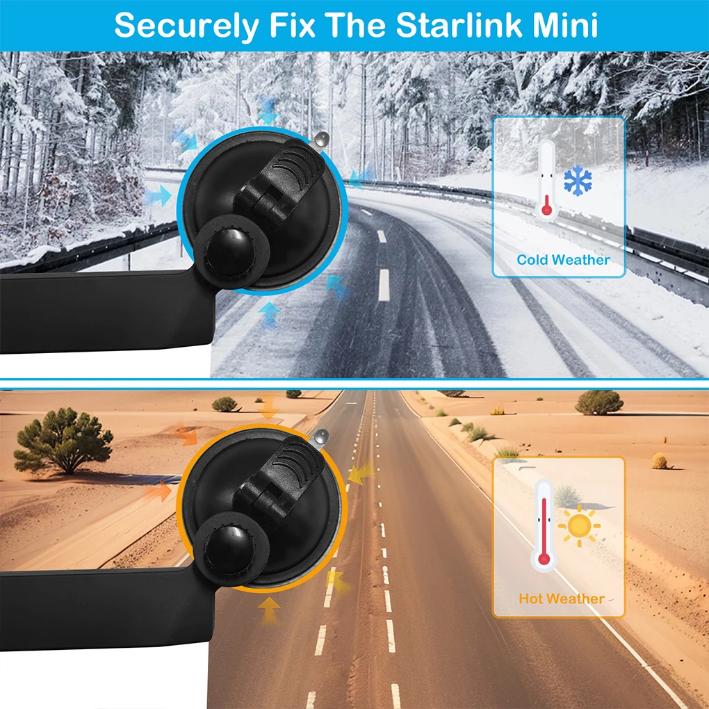 For Starlink Mini Sunroof Suction Cup Car Mount Flexible Adjustment With Four Suction Cup Bases Stable Car Suction Cup Bracket