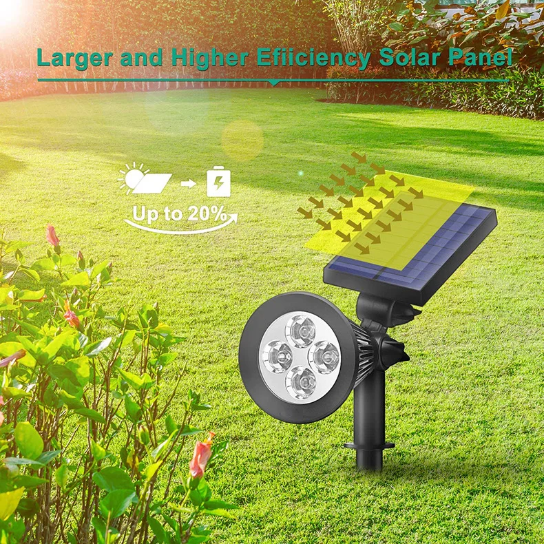 

Solar powered floor lights Outdoor park LED lawn courtyard spotlights Garden lights Colorful RGB floor lights