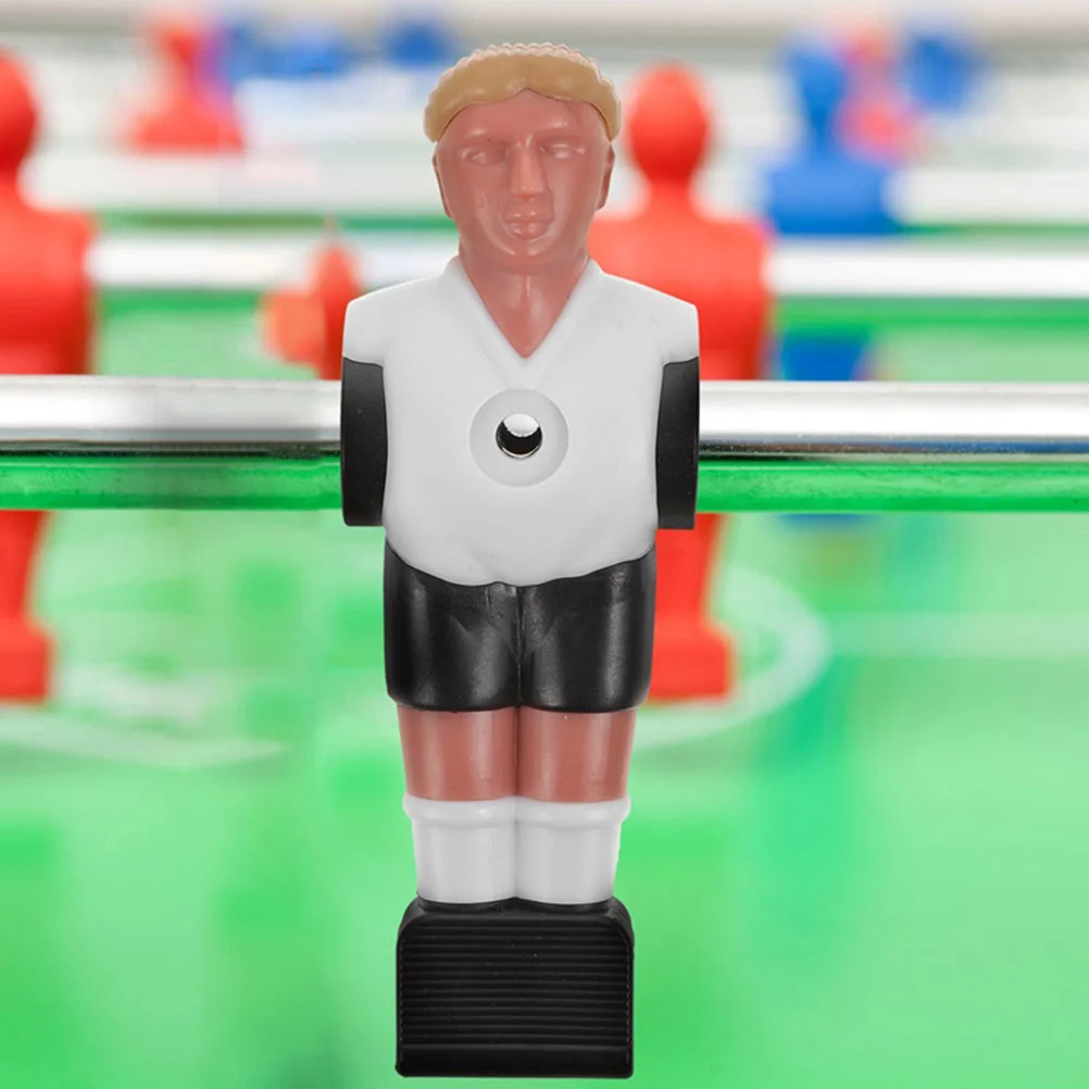 10 Pcs Resin Football Players Durable Design Compatible Rods Foosball Figures Desk Soccer Figurines Table Football Parts